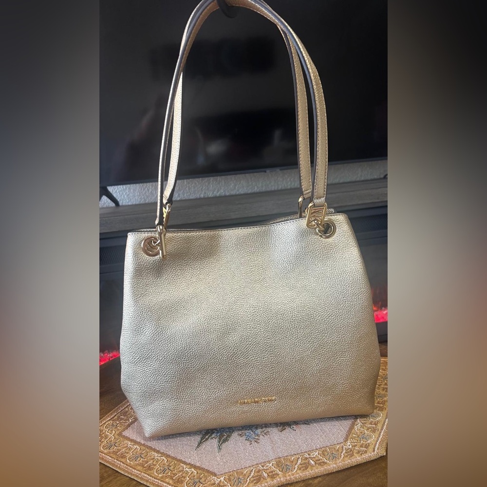 Gold Metallic Tote Bag